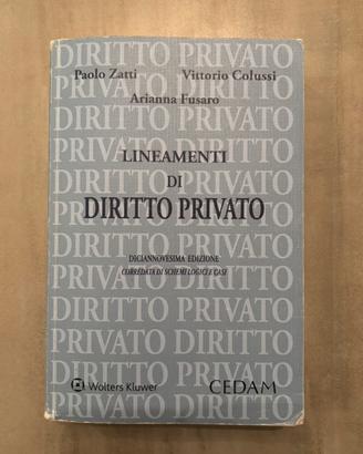 Lineamenti di Diritto Privato Libro per Università