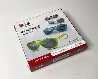 4 Occhiali 3D - Cinema Glasses 3D LG