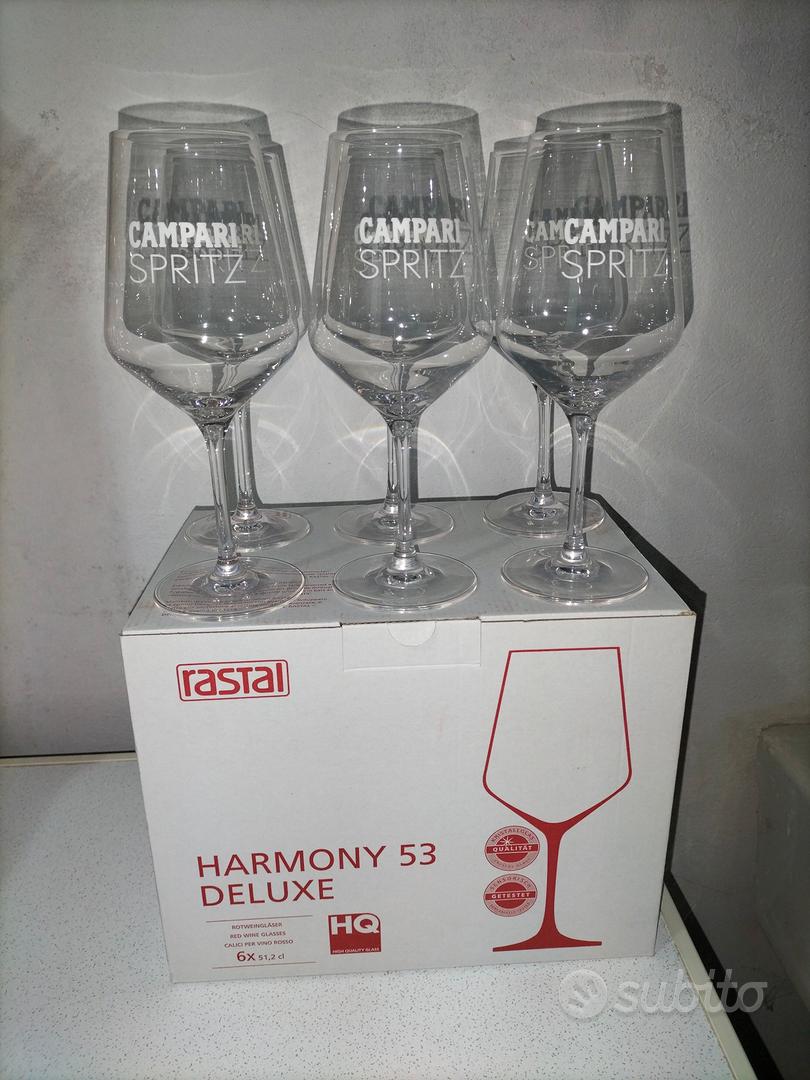 Set 6 Bicchieri Calici Da Vino Aperitivo Campari - Collezionismo In vendita  a Gorizia