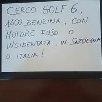  Golf 6, 1400 o 1600 benzina, con motore fuso