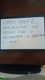  Golf 6, 1400 o 1600 benzina, con motore fuso