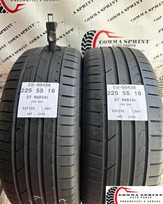2 PNEUMATICI 225/55 R18 GT RADIAL ESTIVE 80%