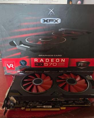 Scheda Video XFX Radeon RX 570 4GB RS Black Ed.