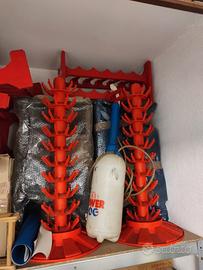 Stock di 2 scolabottiglie per vino