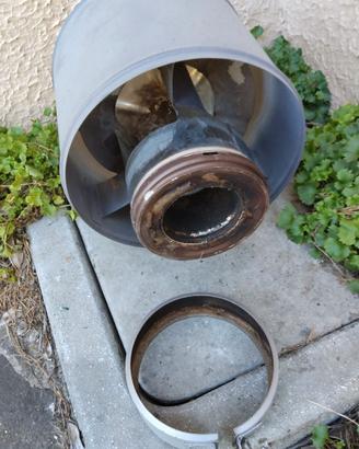 Tubi e termine anti vento stufa a pellet 
