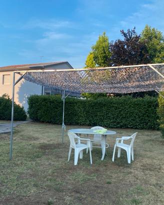 Pergola 4x3 m con telo ombreggi