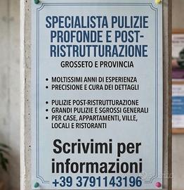 Case ville appartamenti locali ristoranti pulire