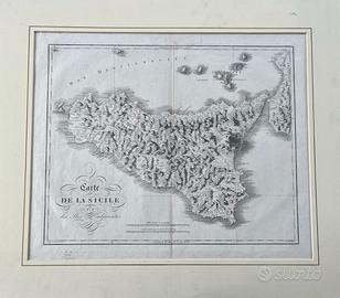 Carte de la Sicile et des Isles Adjacentes