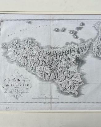 Carte de la Sicile et des Isles Adjacentes