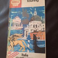 Shell Carta stradale e autostradale Italia 1968
