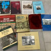 Set 9 libri su Milano