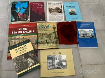 Set 9 libri su Milano