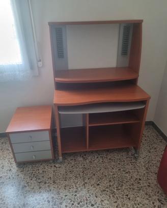 scrivani per PC + cassettiera