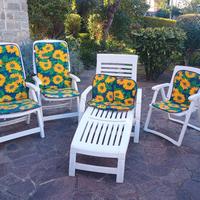 set sedie per giardino o terrazzo 