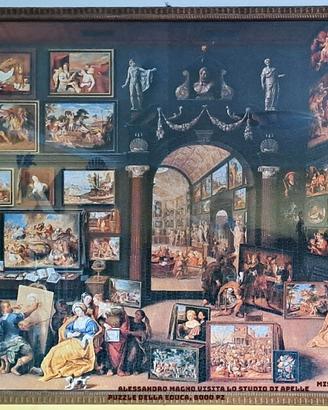 Alessandro Magno mentre  visita lo studio di Apele