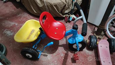 triciclo monopattino auto a pedali