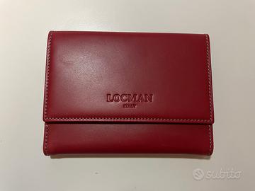 PORTAFOGLIO ROSSO IN PELLE - MARCA LOCMAN