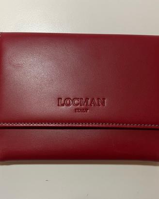 PORTAFOGLIO ROSSO IN PELLE - MARCA LOCMAN
