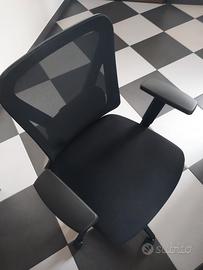 Sedia ergonomica ufficio nera
