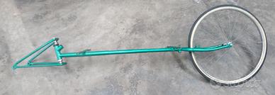 Rimorchio veloce monoruota per bici