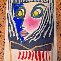 Acquarello Su Cartoncino Pittore Federico Anselmi