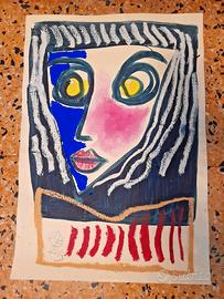 Acquarello Su Cartoncino Pittore Federico Anselmi