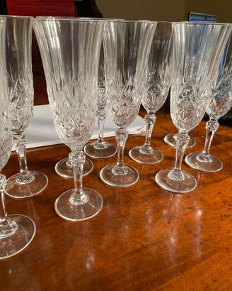 Servizio 47 calici cristallo – prosecco, vino e li