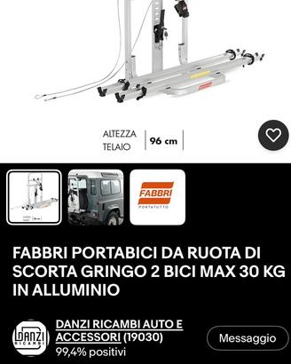 Porta bici fabbri