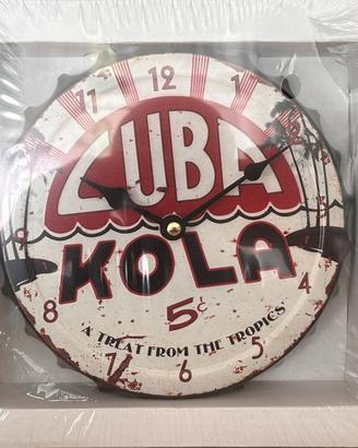 Orologio da parete a tappo Cuba Kola