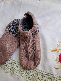  Calzini /Babbucce in misto Lana 22cm