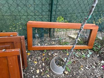 infissi in legno con doppio vetro