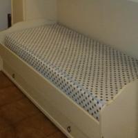 Letto singolo con secondo lettino estraibile