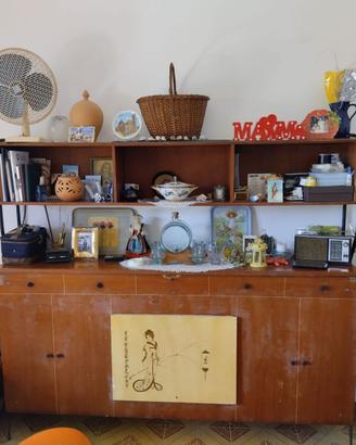 Mobile letto/ libreria vintage