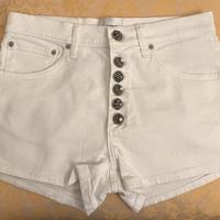 Dondup short in jeans bianco
