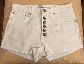 Dondup short in jeans bianco