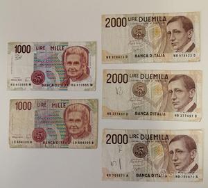 BANCONOTE e MONETE ITALIANE (LIRE)