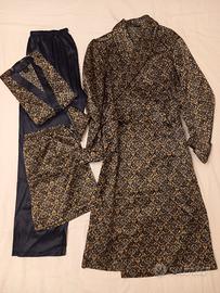 Set pigiama giacca manica lunga+pantalone corto e 