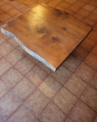 ☕ Tavolino da Salotto Artigianale in Cedro e Ferro