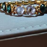 braccialetto oro 18 ct e pietre preziose 