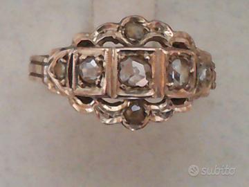 Anello anni 40 con rose coronè