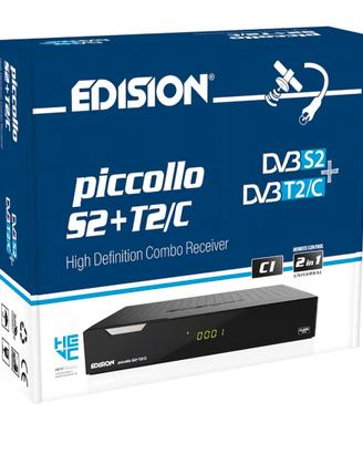 decoder Edision combo T2 s2 c