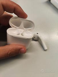 Case e cuffietta sinistra AirPods 2ªgen originali 
