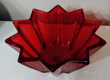 Starlight centrotavola Natalizio vetro rosso
