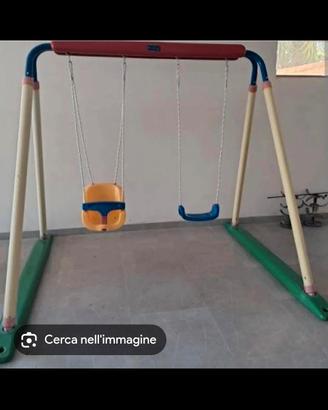 altalena 2 posti Chicco con 2 seggiolini grandi