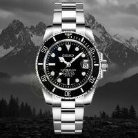 Seiko mod Submariner black