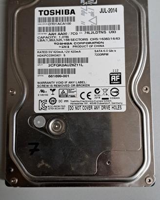 Hard disk 3.5 e 2.5. TESTATi