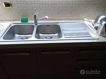 LAVELLO CUCINA 2 VASCHE PIANO COTTURA 5 FRANKE