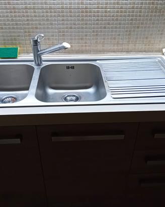 LAVELLO CUCINA 2 VASCHE PIANO COTTURA 5 FRANKE