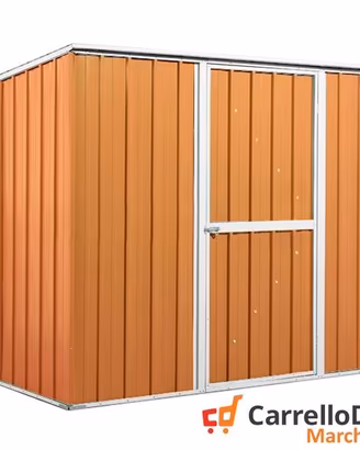 Casetta giardino in Acciaio 260x185 legno chiaro