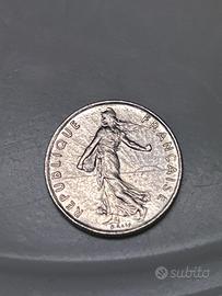 Moneta francese 1/2 franc 1978